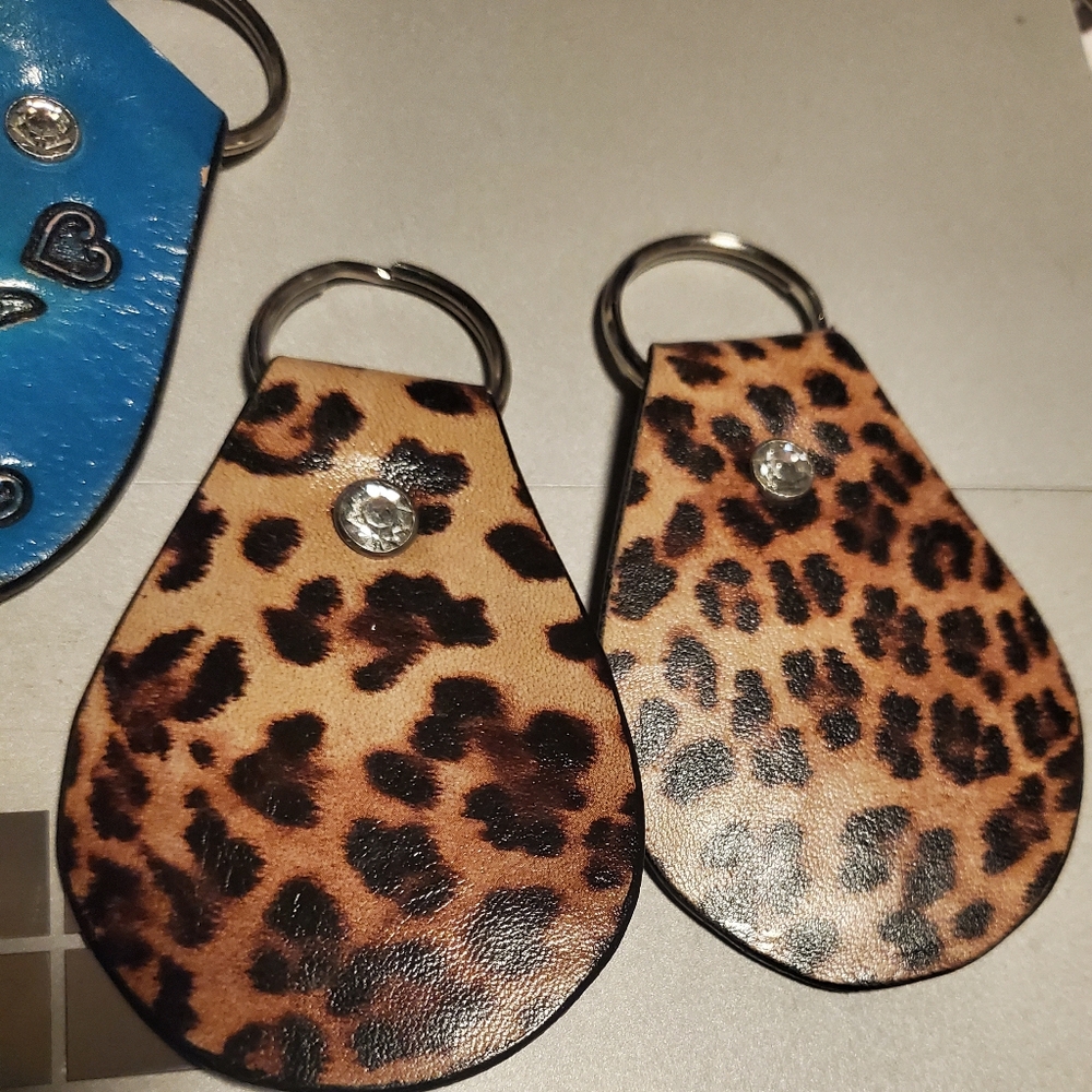 Handmade leather keychains